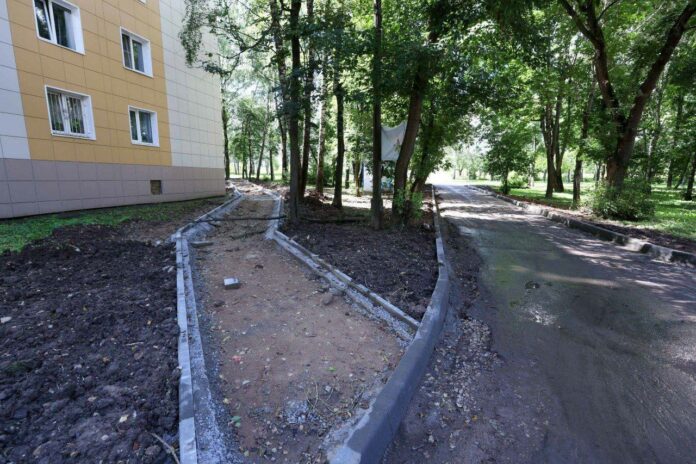 С начала года в Подольске благоустроено 19 дворов