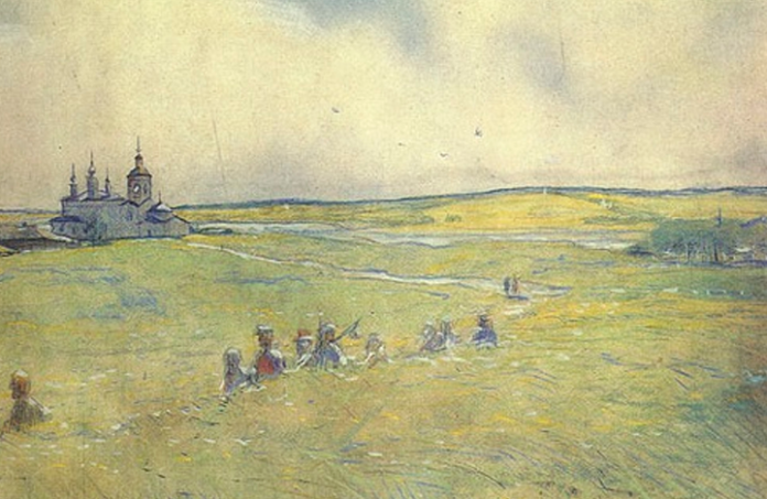 В климовской библиотеке № 28 открылась выставка «Образы Николая Лескова в иллюстрациях Ильи Глазунова»