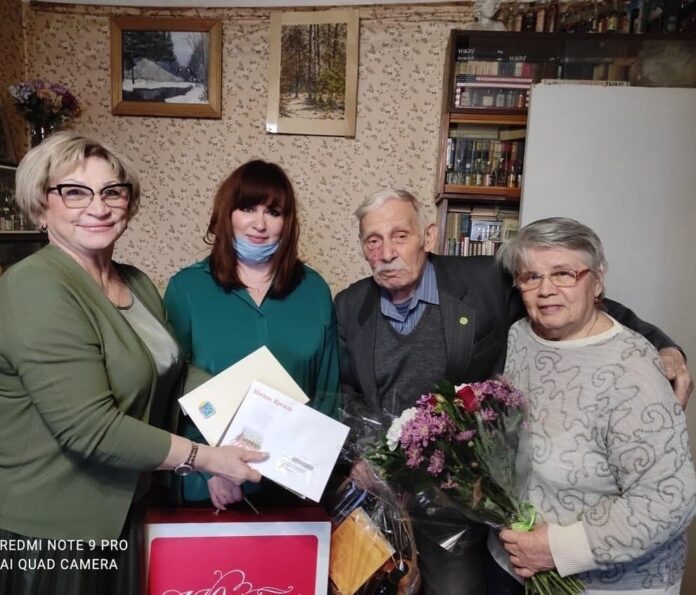 Ветеран Борис Александрович Геренрот принимал поздравления с 95-летием 15 ноября