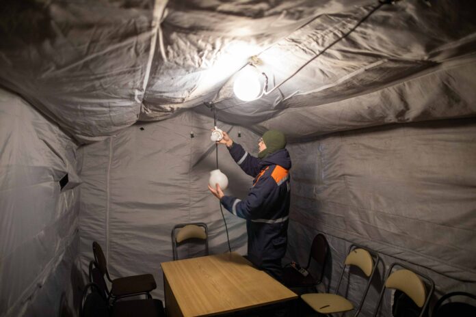 В Климовске работают уличные пункты обогрева В Климовске работают уличные пункты обогрева