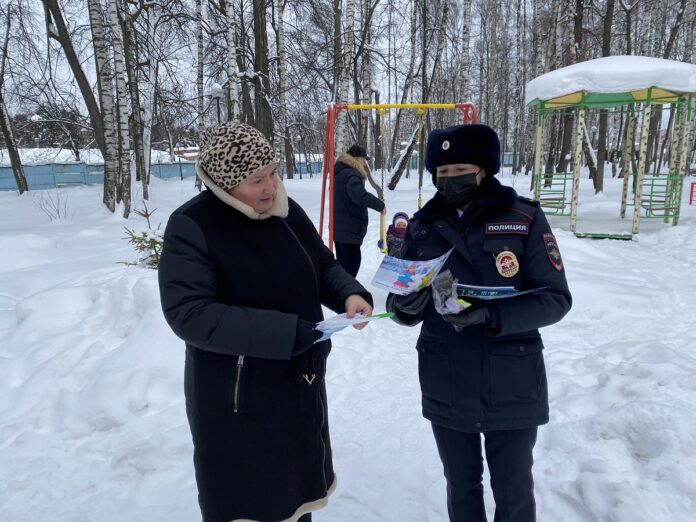 В Подольске во время зимних каникул прошла акция «Безопасный двор»