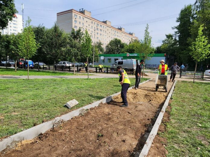 Началось благоустройство народной тропы в сквере 200-летия Подольска Началось благоустройство народной тропы в сквере 200-летия Подольска