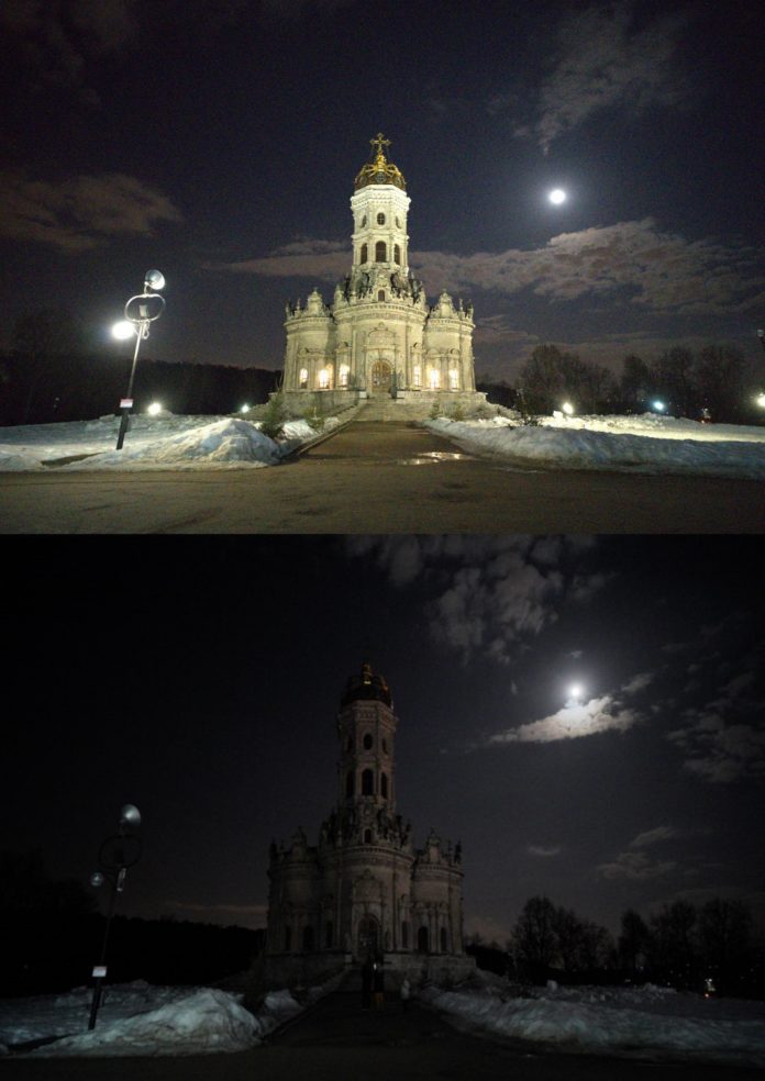 В Подольске отключили подсветку Знаменского храма в Дубровицах в рамках акции «Час Земли» В Подольске отключили подсветку Знаменского храма в Дубровицах в рамках акции «Час Земли»