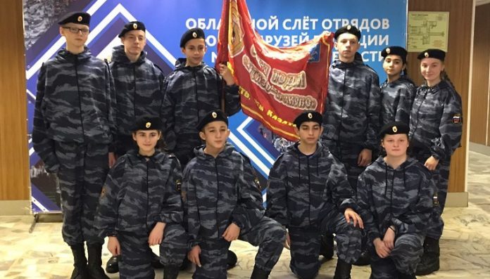 Отряд из Подольска занял первое место в областном конкурсе юных друзей полиции