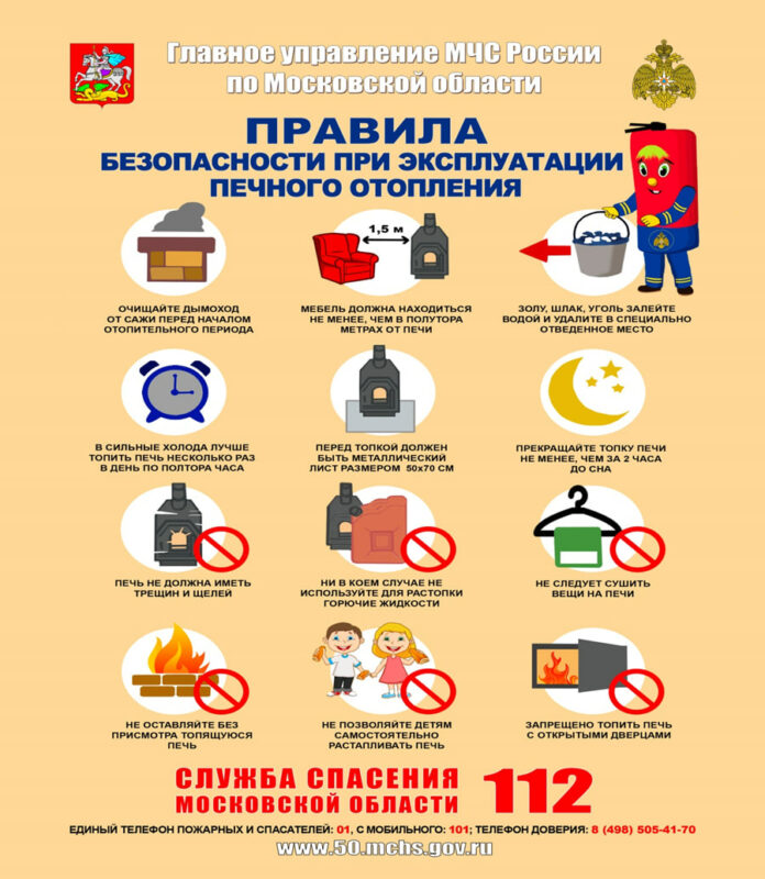 Правила эксплуатации печного отопления и электронагревательных приборов в частном жилом секторе Правила эксплуатации печного отопления и электронагревательных приборов в частном жилом секторе