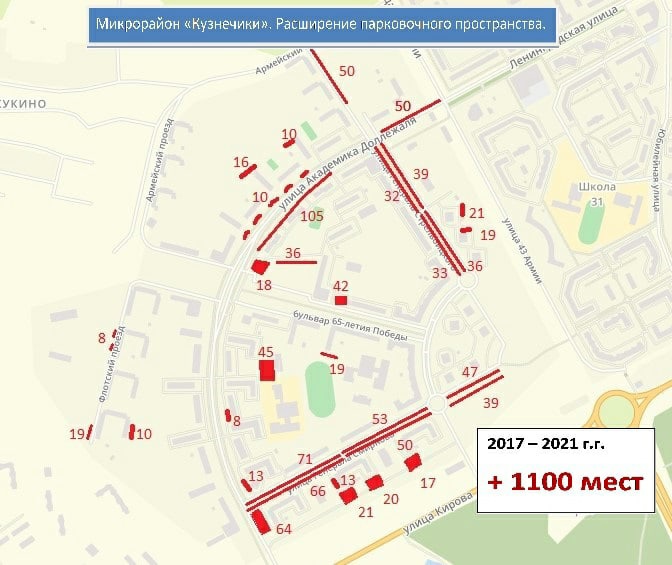 Больше 1000 парковочных мест появилось в микрорайоне Кузнечики за 4 года Больше 1000 парковочных мест появилось в микрорайоне Кузнечики за 4 года