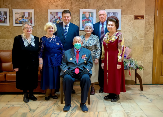 Участник Великой Отечественной войны Георгий Баранов представил свою новую книгу ветеранскому активу Большого Подольска