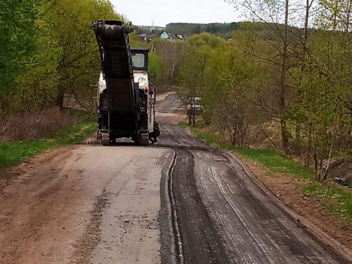 На территории округа продолжаются дорожные работы