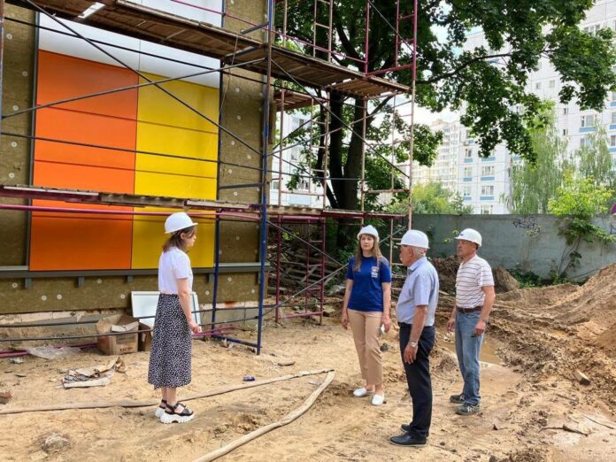 Готовность детского сада на улице Вокзальной в Подольске – 38% Готовность детского сада на улице Вокзальной в Подольске – 38%