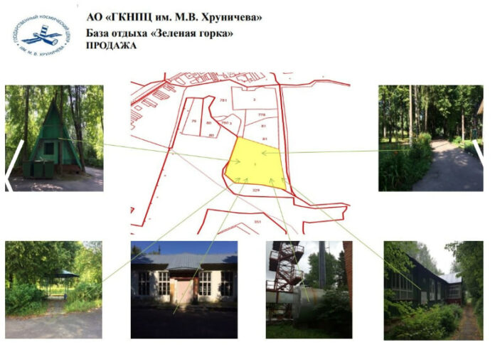 О продаже объекта «База отдыха «Зеленая горка» в Наро-Фоминском г. о.  АО «ГКНПЦ им. М. В. Хруничева»  О продаже объекта «База отдыха «Зеленая горка» в Наро-Фоминском г. о.  АО «ГКНПЦ им. М. В. Хруничева»