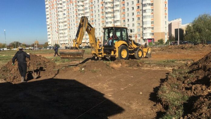 Благоустройство второго этапа бульвара 65-летия Победы стартовало в Подольске Благоустройство второго этапа бульвара 65-летия Победы стартовало в Подольске