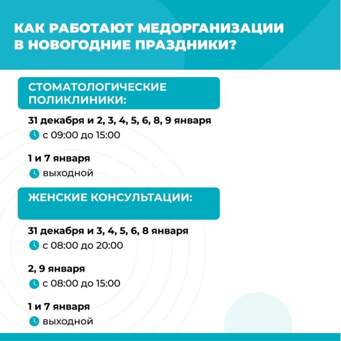 График работы учреждений здравоохранения в новогодние праздники График работы учреждений здравоохранения в новогодние праздники