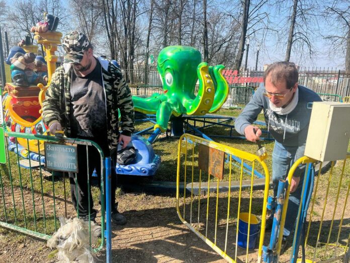 Подольские парки культуры и отдыха приводят в порядок