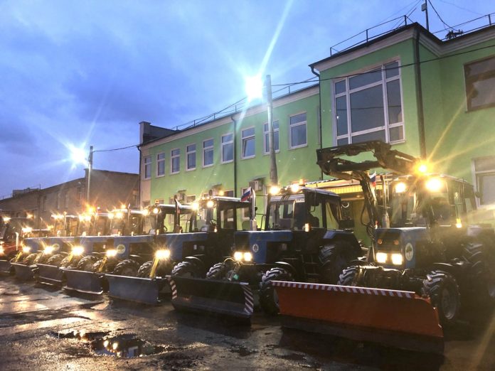 Подольский комбинат благоустройства подготовил коммунальную технику к зиме