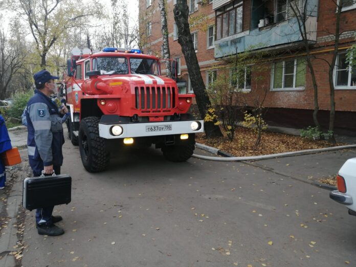 Пожарные Большого Подольска оперативно ликвидировали пожар в микрорайоне Климовск