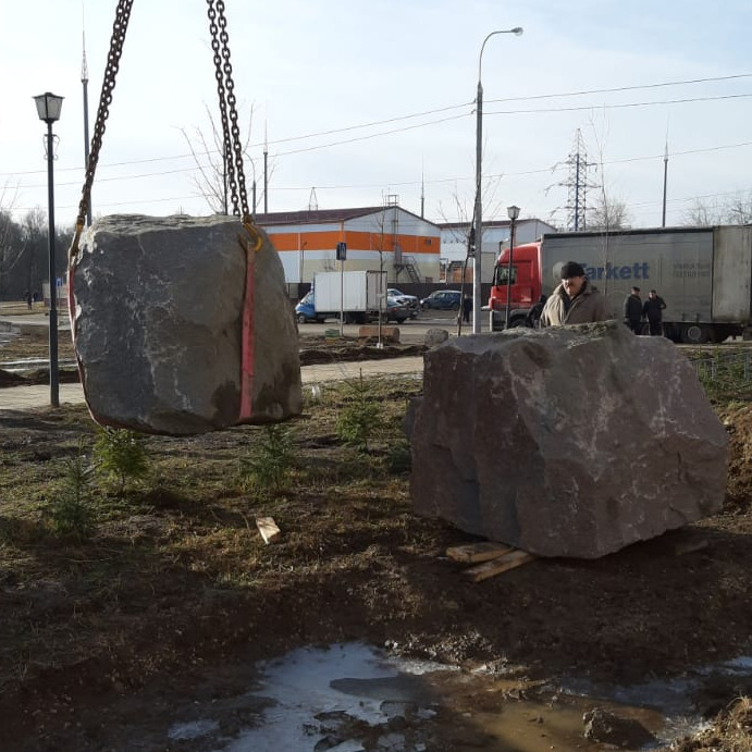 Камни из Белоруссии пополнили мемориальный «Сад камней Памяти и Славы» в горокруге Подольск