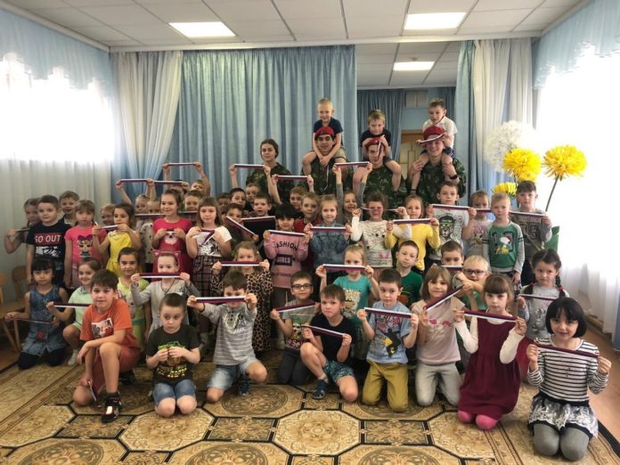 Подольские юнармейцы провели мастер-класс в детском саду «Ручеёк»