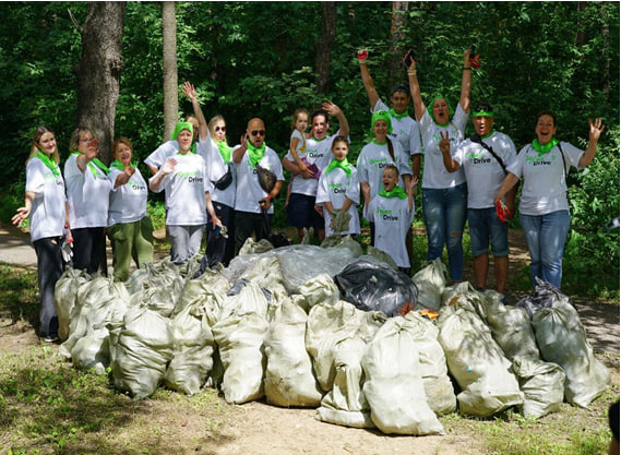 В подольских «Елочках» состоялась всероссийская акция по уборке территории Green Drive В подольских «Елочках» состоялась всероссийская акция по уборке территории Green Drive