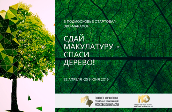 Эко-марафон ПЕРЕРАБОТКА «Сдай макулатуру – спаси дерево!» стартовал сегодня в Подмосковье
