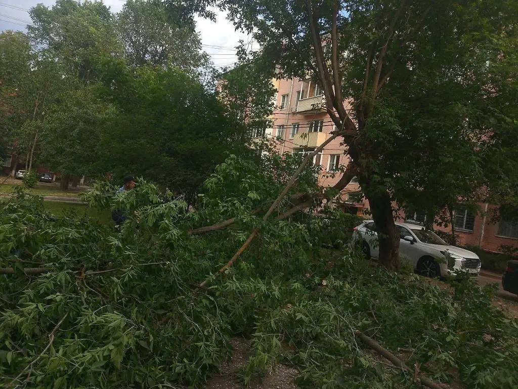 Коммунальные службы Подольска ликвидируют последствия ливня
