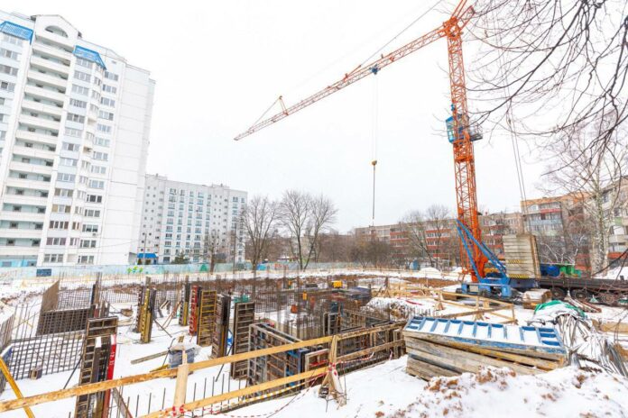 Строительство детского сада на улице Вокзальной в Подольске идет по графику Строительство детского сада на улице Вокзальной в Подольске идет по графику