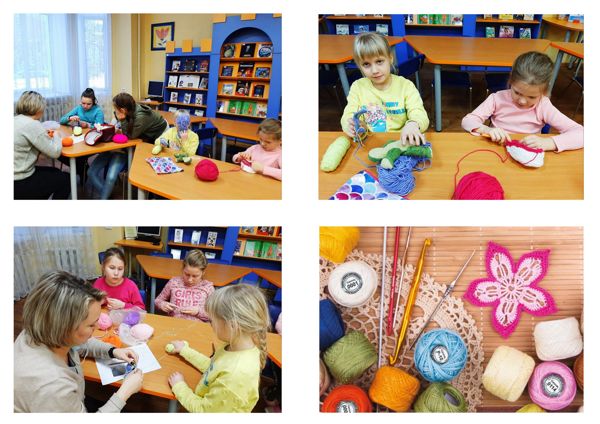 Продолжаются бесплатные мастер-классы по вязанию крючком в детской библиотеке № 11 Продолжаются бесплатные мастер-классы по вязанию крючком в детской библиотеке № 11