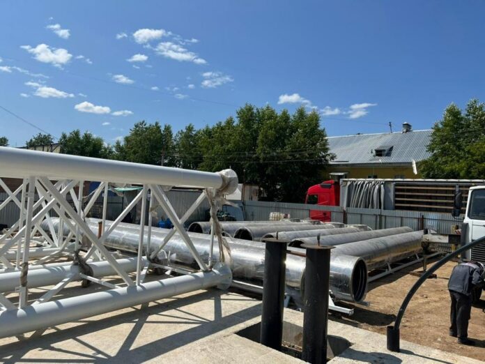 Первую партию оборудования доставили на стройку котельной в Подольске Первую партию оборудования доставили на стройку котельной в Подольске