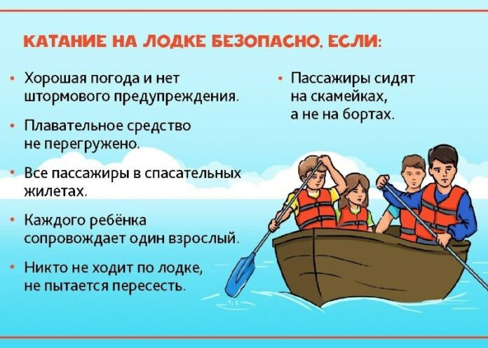 Соблюдайте правила поведения на воде при использовании плавсредств