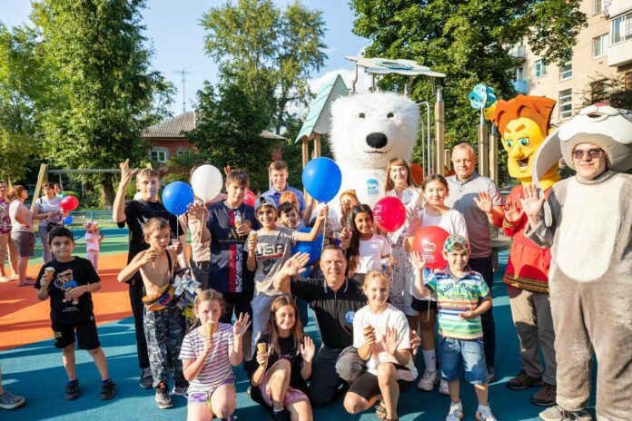 Уже седьмая губернаторская детская площадка открылась в Подольске Уже седьмая губернаторская детская площадка открылась в Подольске