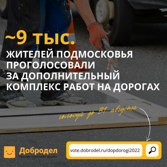Подольчане могут проголосовать за дополнительные работы на некоторых участках дорог