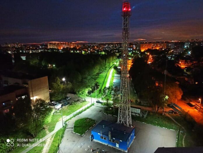 53 светильника установлено у дома 7 по улице Серпуховской мкр. Климовск, ЖК «Эстет»