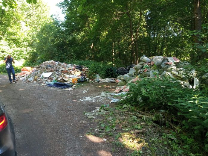 Работы по выявлению несанкционированных навалов мусора Работы по выявлению несанкционированных навалов мусора