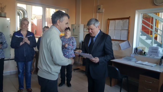 Почетные грамоты сотрудникам котельной МУП «Подольская теплосеть» вручили в округе