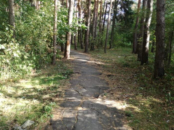 В микрорайоне Климовск планируется ремонт тротуара от улицы Школьной до моста через Петрицу