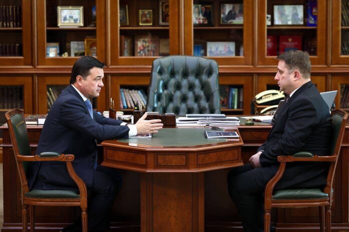 Планы развития Подольска обсудил Андрей Воробьев с главой округа Дмитрием Жариковым