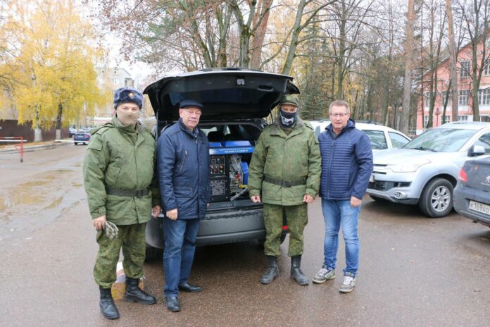 Дизельный генератор передали земляки мобилизованным из Подольска