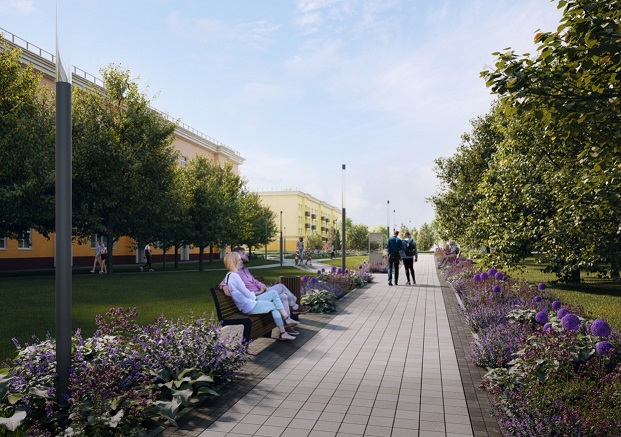 Благоустройство сквера у ДК имени 1 Мая начнут весной Благоустройство сквера у ДК имени 1 Мая начнут весной