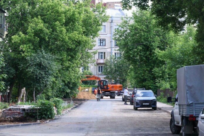 В Подольске благоустраивают территории в местах замены теплотрасс