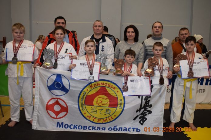 Юные подольчане завоевали 6 призовых мест на турнире по кёкушин карате в Костроме