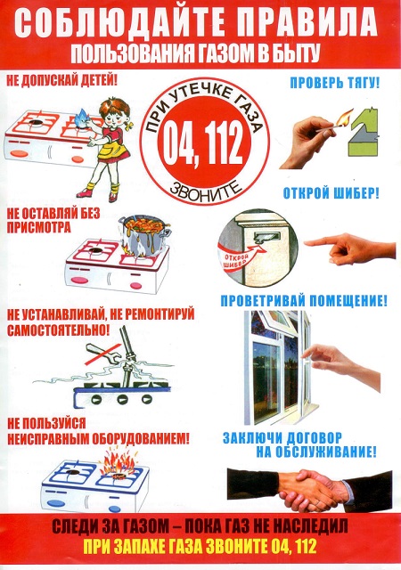 О действиях при обнаружении утечки газа О действиях при обнаружении утечки газа