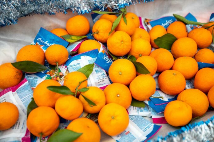 В первый день 2023 года в Подольск приехал «Мармеладно-мандариновый экспресс»