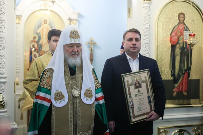 Патриарх Московский и всея Руси Кирилл освятил храм в Подольске Патриарх Московский и всея Руси Кирилл освятил храм в Подольске