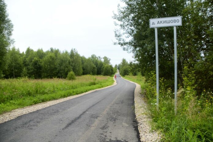 В Подольске завершили укладку асфальта на дороге от д. Акишово до д. Докукино В Подольске завершили укладку асфальта на дороге от д. Акишово до д. Докукино