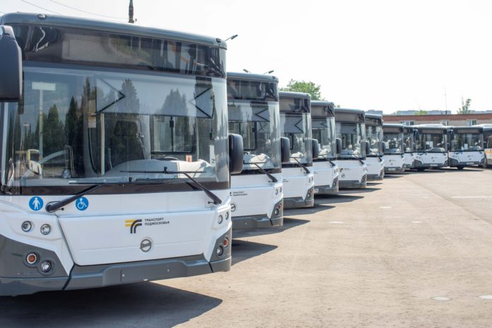 Новые комфортабельные автобусы поступили в «Мострансавто» в Подолське