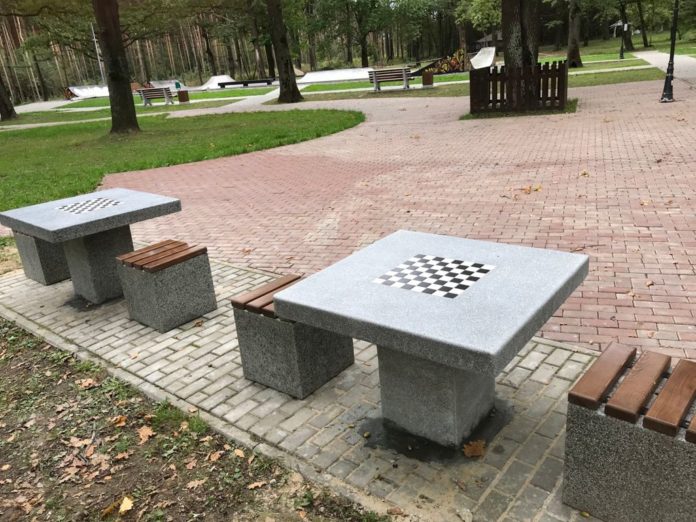 В климовском парке «Дубрава» начала работать зона для настольных игр