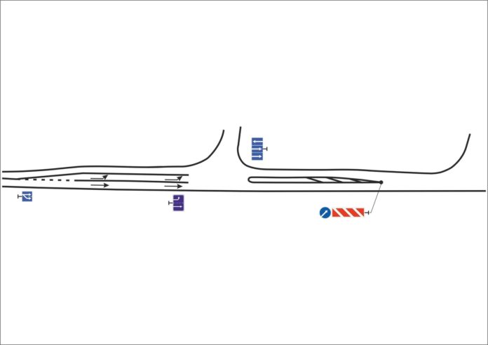 Подготовительные работы по реорганизации дорожного движения ведутся на участке улицы Железнодорожной в районе путепровода...