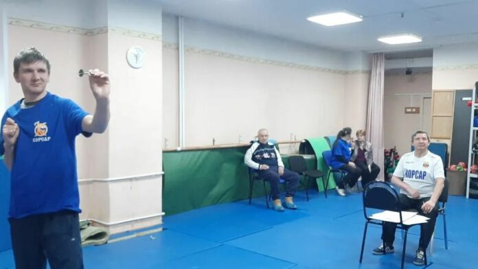 Соревнования по игре дартс прошли в  в микрорайоне Климовск