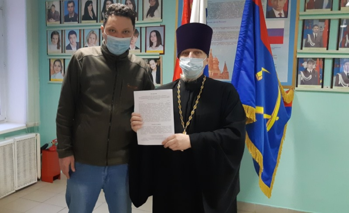 Соглашение о сотрудничестве подписали между Никольским храмом и Быковской школой