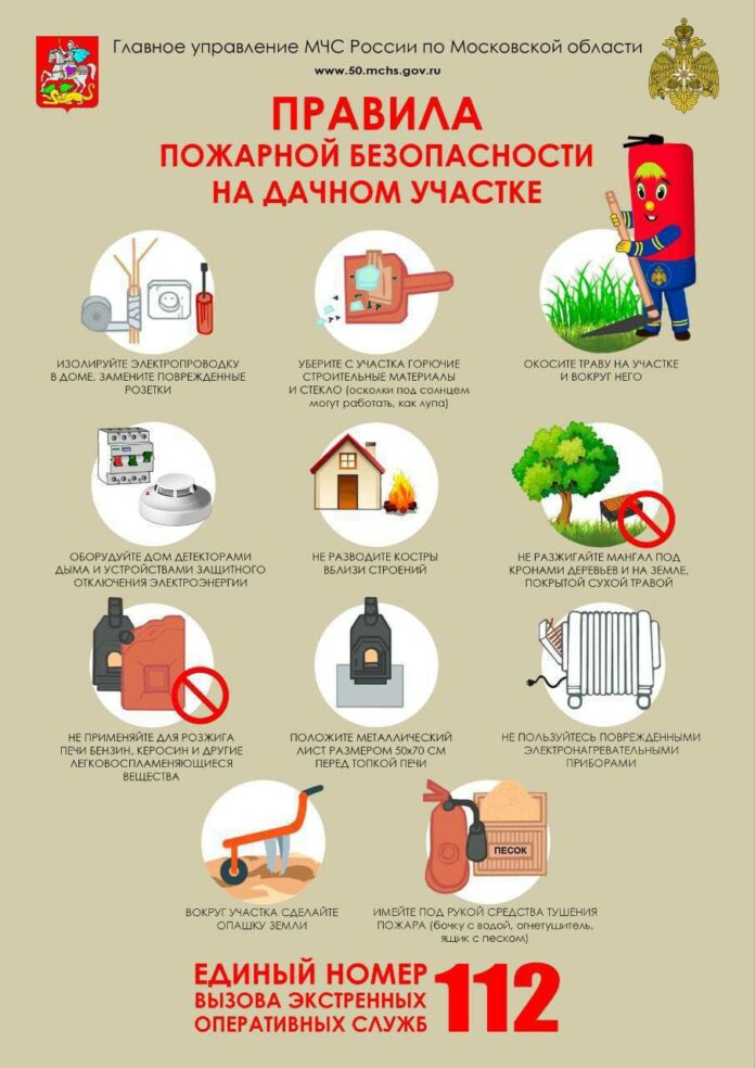 Правила пожарной безопасности в садовых товариществах