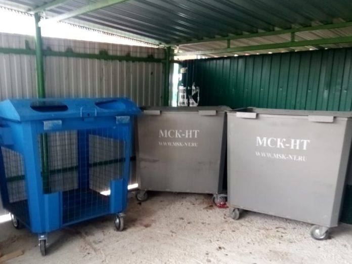 Оборудование контейнерных площадок в Городском округе Подольск продолжается